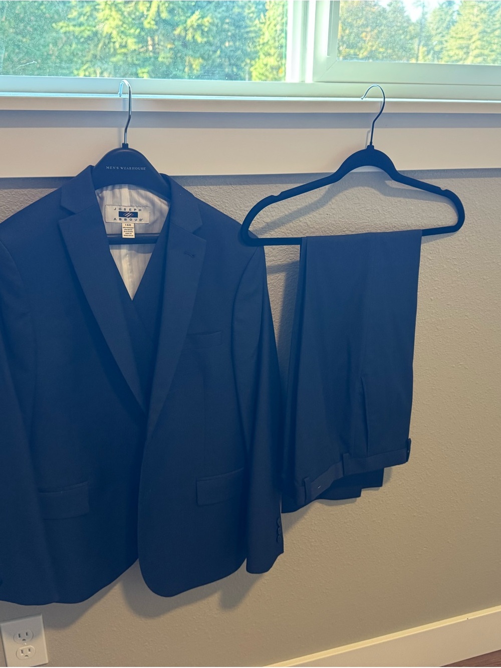 Boys Navy Blue Suit Jacket & Trousers - Classic Tailored Fit